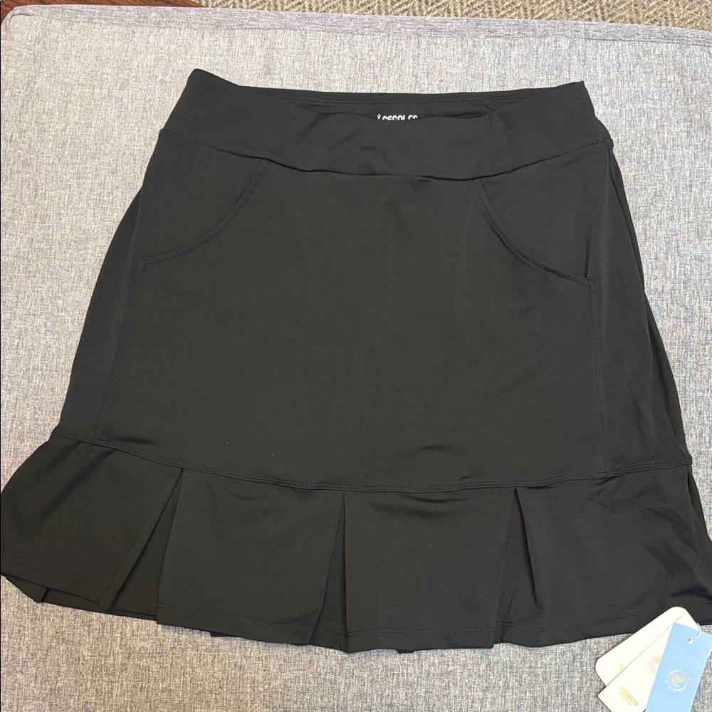 Acegolfs Basic 19 Inch High Waist Pleated Skort UPF50+, Medium - Picture 2 of 9